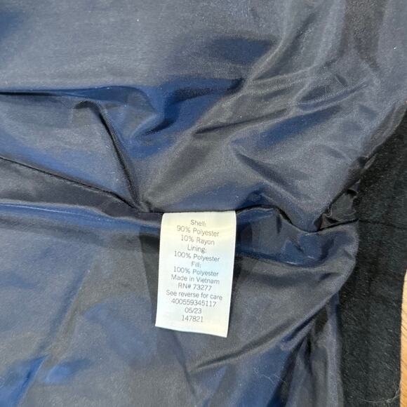 Croft & Barrow NWT Classic Quilted Vest Navy Sky Captain Blue Womens Med Winter - Picture 12 of 15